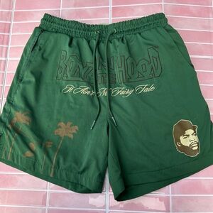 Boyz n the Hood Green Men's Athletic Shorts